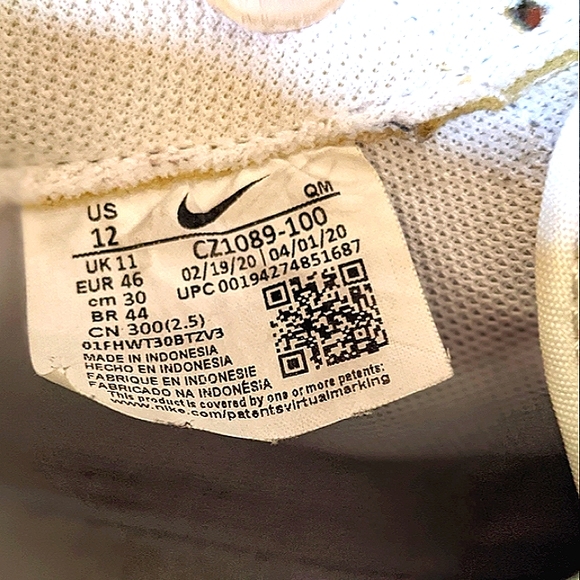 Nike low men's 12 GUC 🏃‍♂️👟 white n black classic leather - Picture 6 of 10